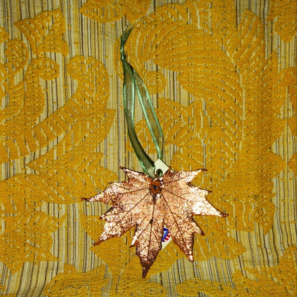 🤎Copper🤎 Electroplated Leaf Ornament